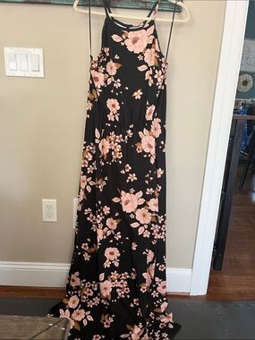 french grey floral dress | Dresses | French Grey Maxi Adeline dress